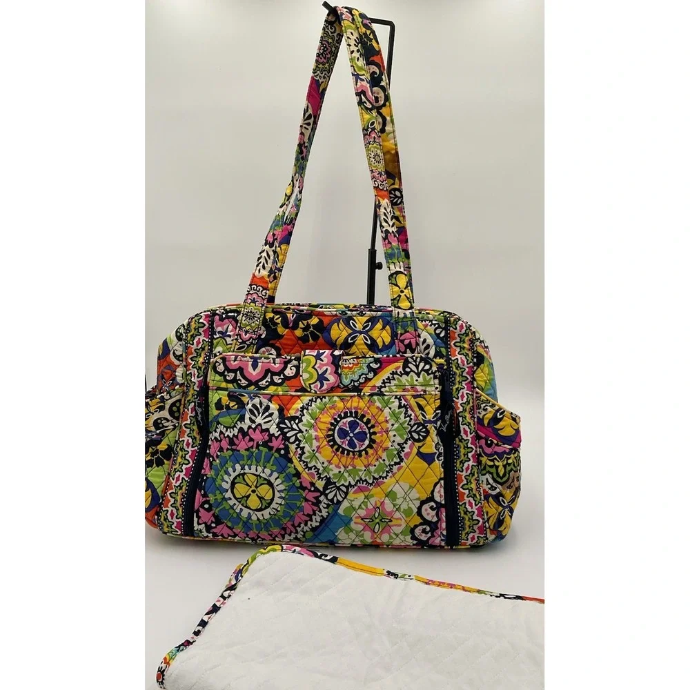 Vera Bradley  Baby Diaper Bag & Changing Pad Daily Use And Travel